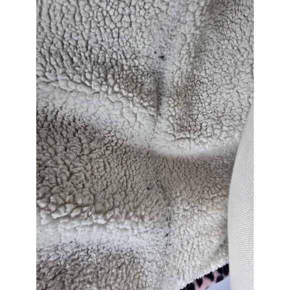 Vintage Y2K Classic Editions Shepra Lined Pink Snow Tiger Print Zip Jacket-SMALL - Picture 6 of 16